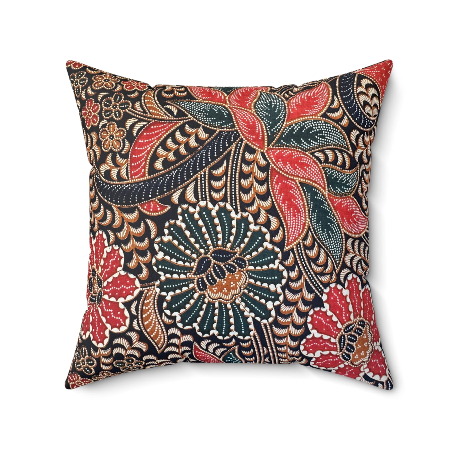 Bunga Batik Print Square Pillow