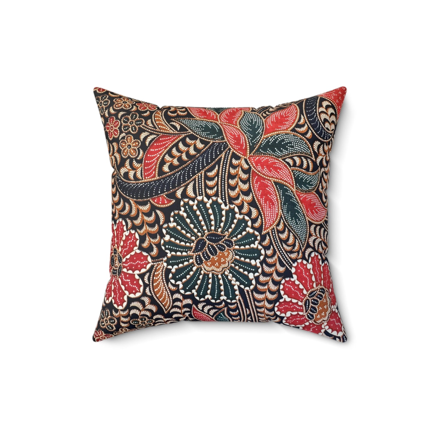Bunga Batik Print Square Pillow