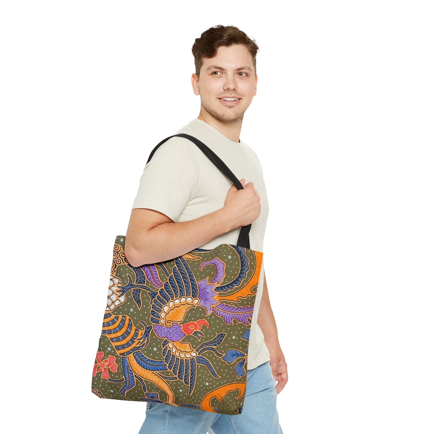 Garuda Batik Print Tote Bag