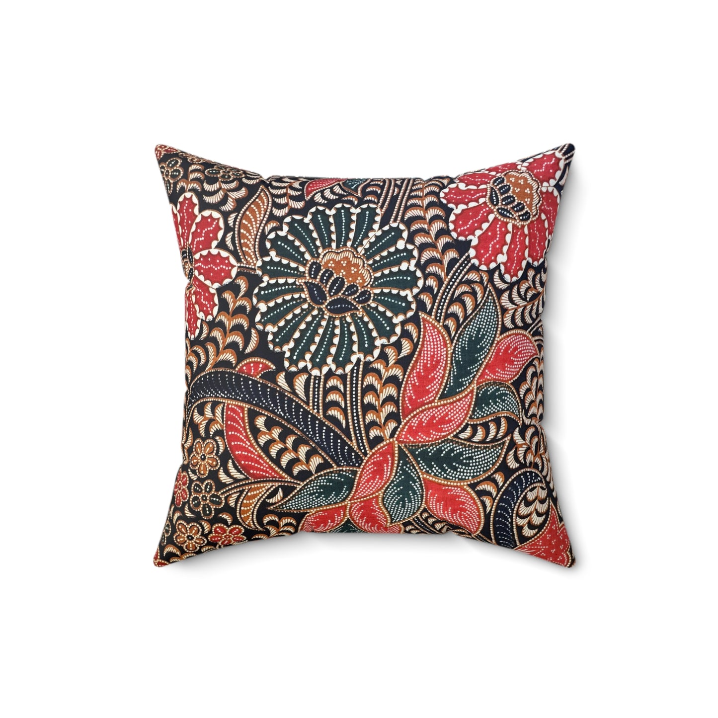 Bunga Batik Print Square Pillow
