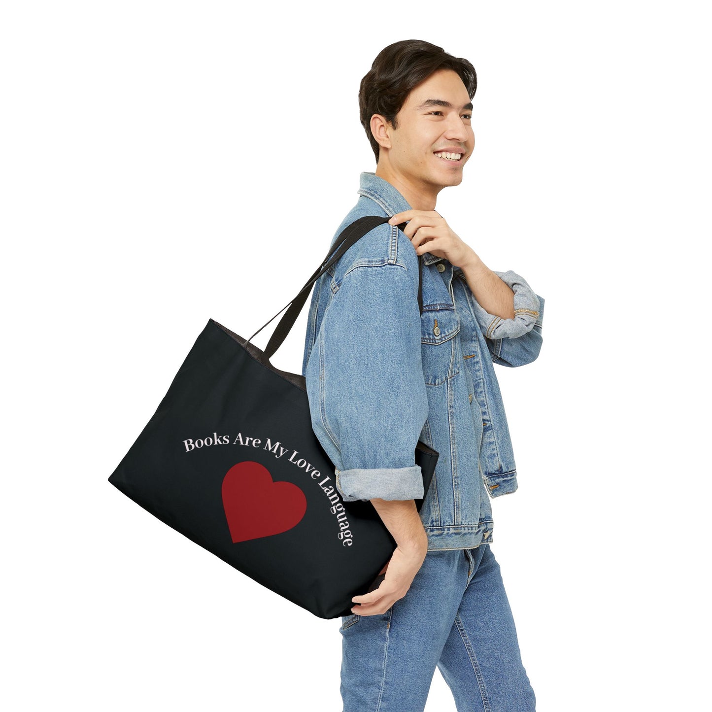 Books Are My Love Language Weekender Tote Bag - Perfect for Book Lovers, Beach Days, Shopping, Travel, Gifts