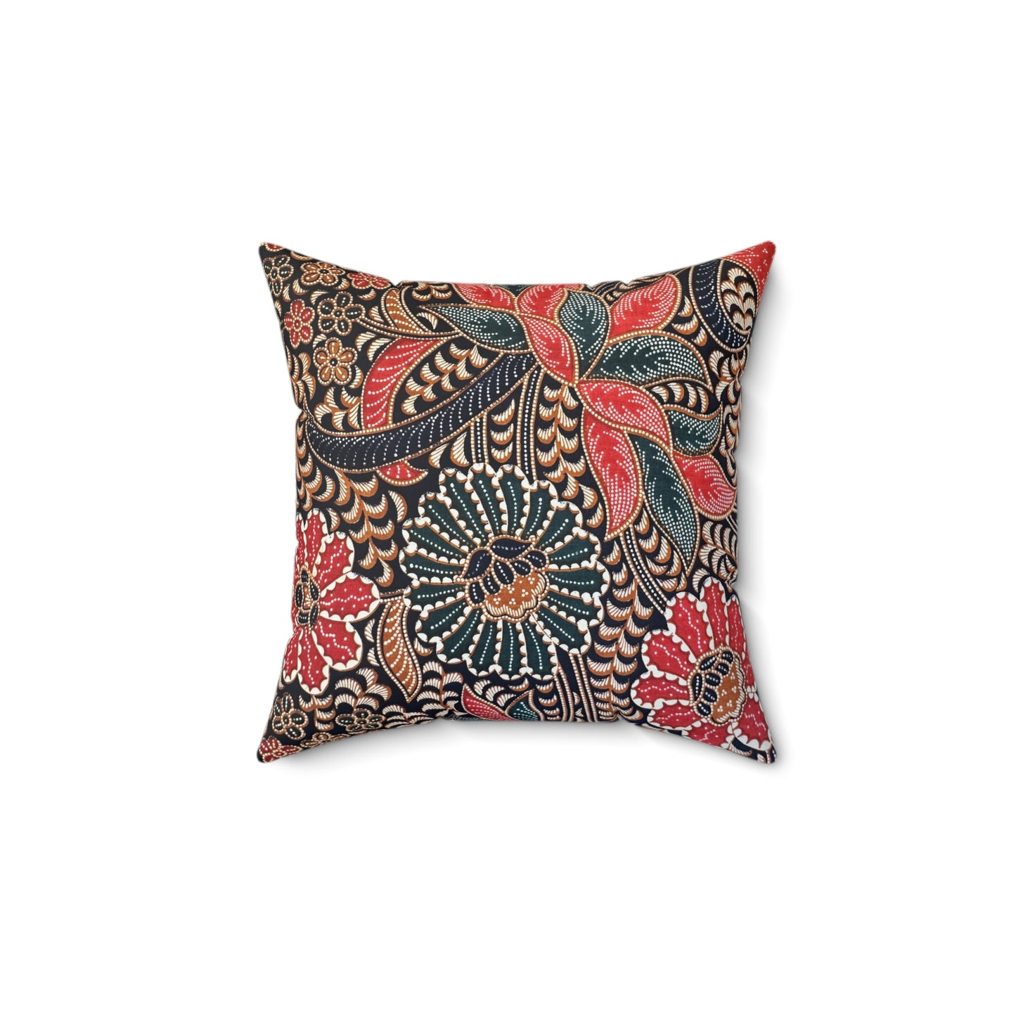 Bunga Batik Print Square Pillow