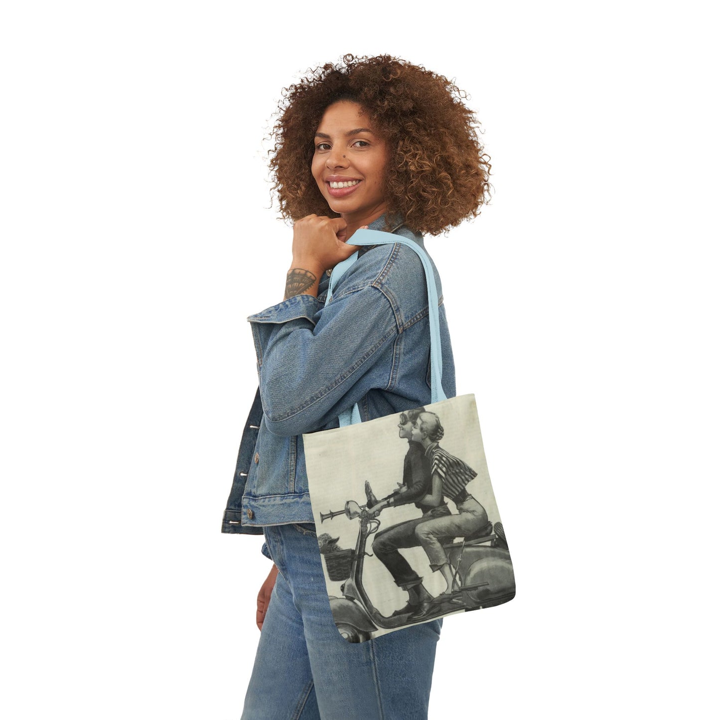 Vintage Couple Canvas Tote Bag