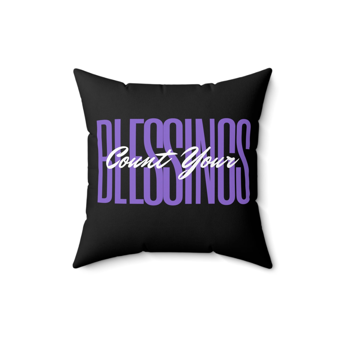 Blessing Pillow in Black