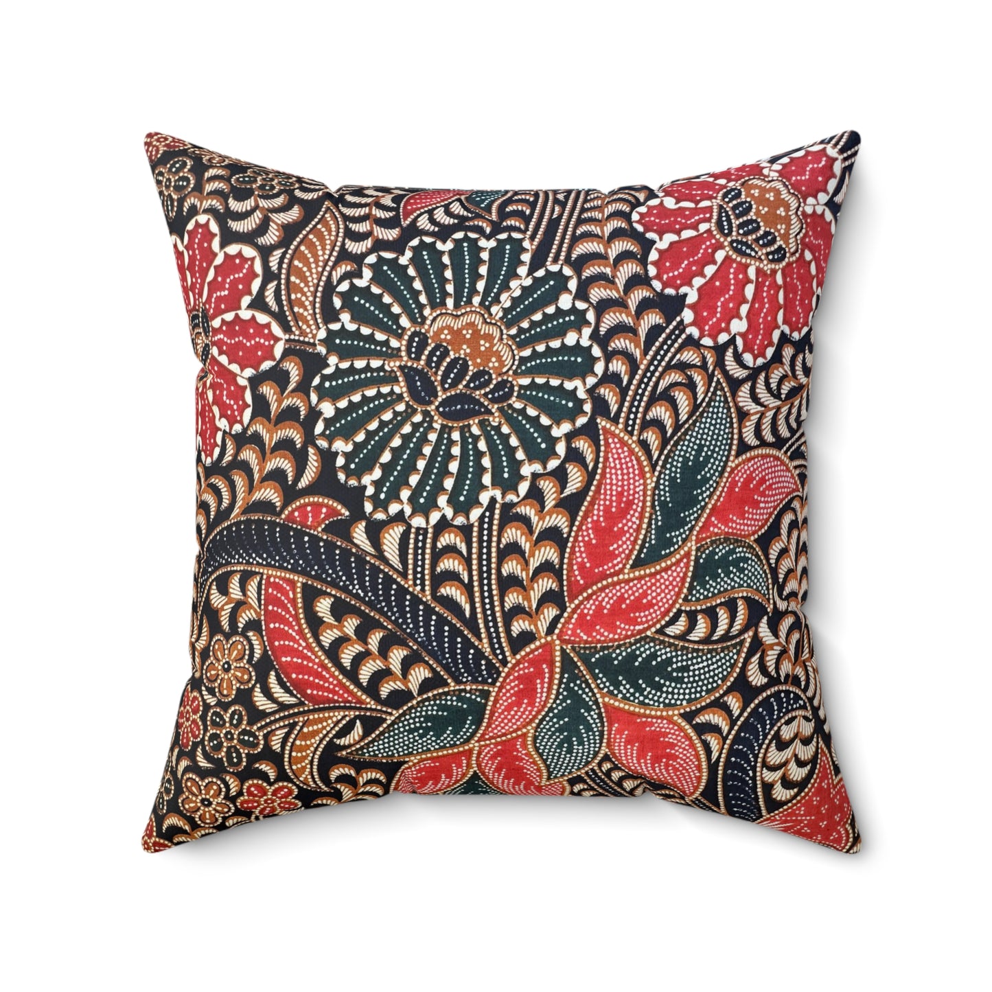 Bunga Batik Print Square Pillow