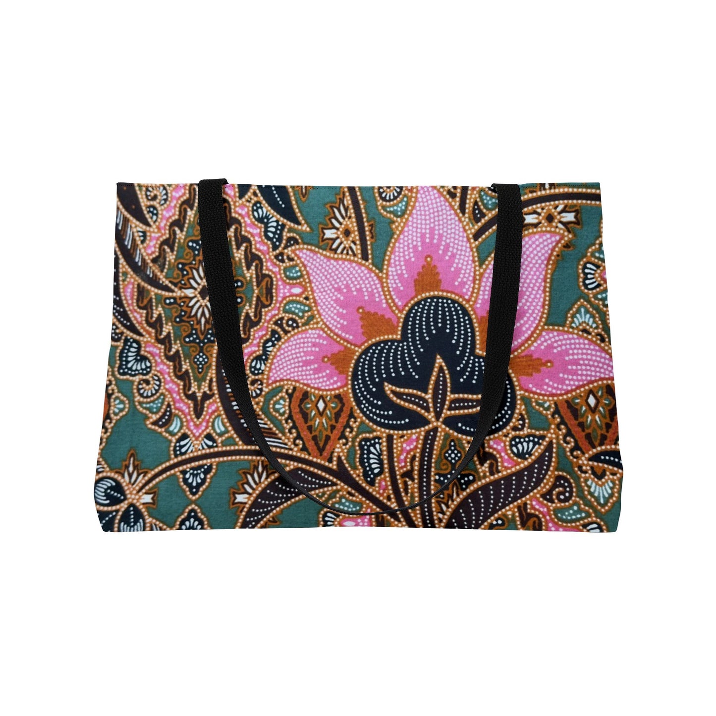 Bohemian Floral Weekender Tote Bag, Travel Bag, Beach Bag, Weekender Bag, Shopping Tote, Gift for Her, Summer Tote