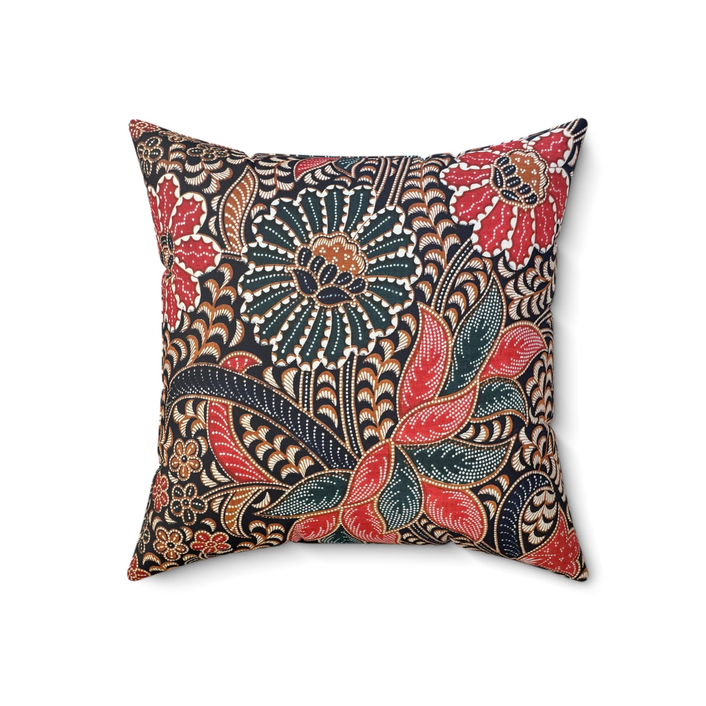 Bunga Batik Print Square Pillow
