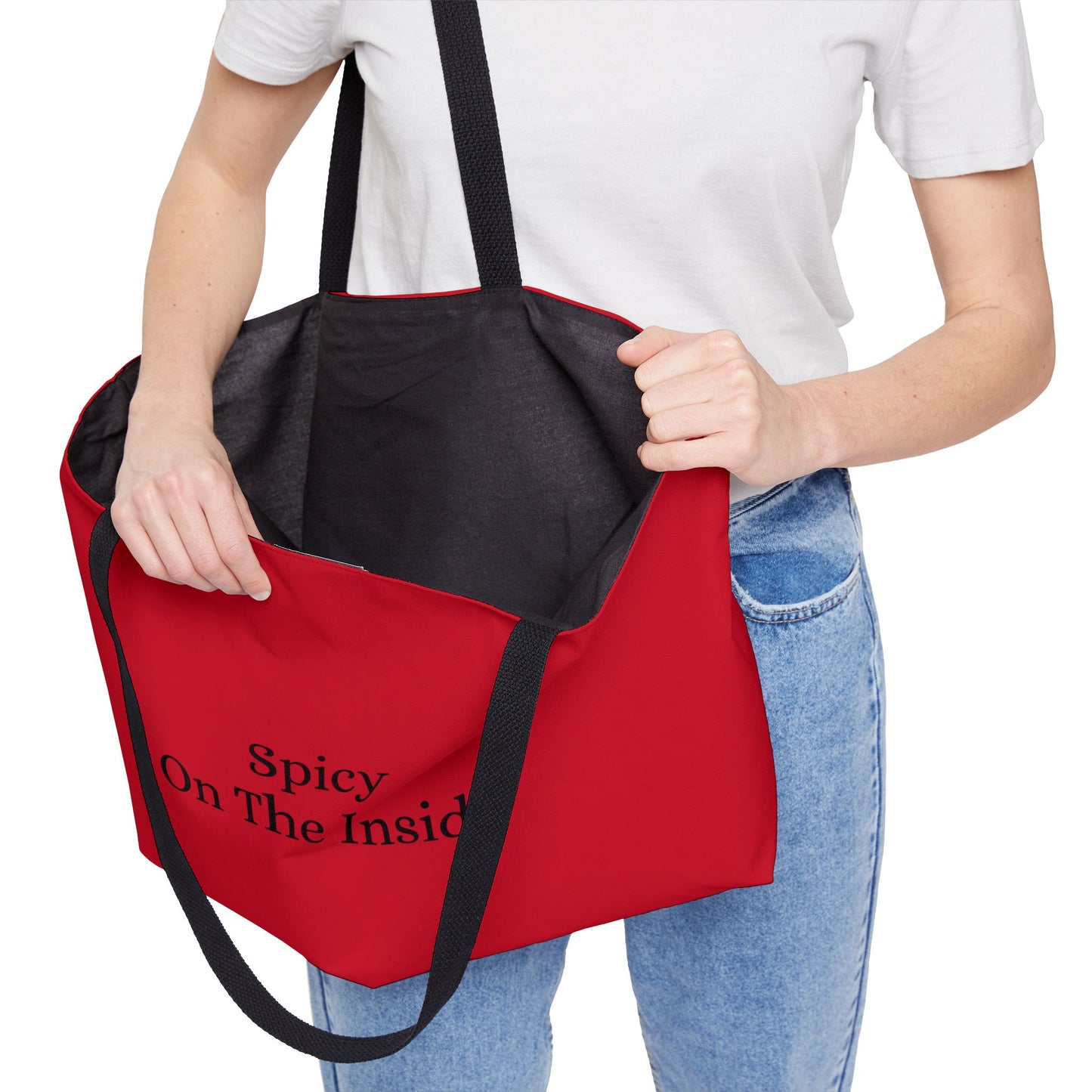 Spicy On The Inside Weekender Tote Bag | Large Carry-All for Travel, Beach, Grocery, Gym, Outdoor Adventures