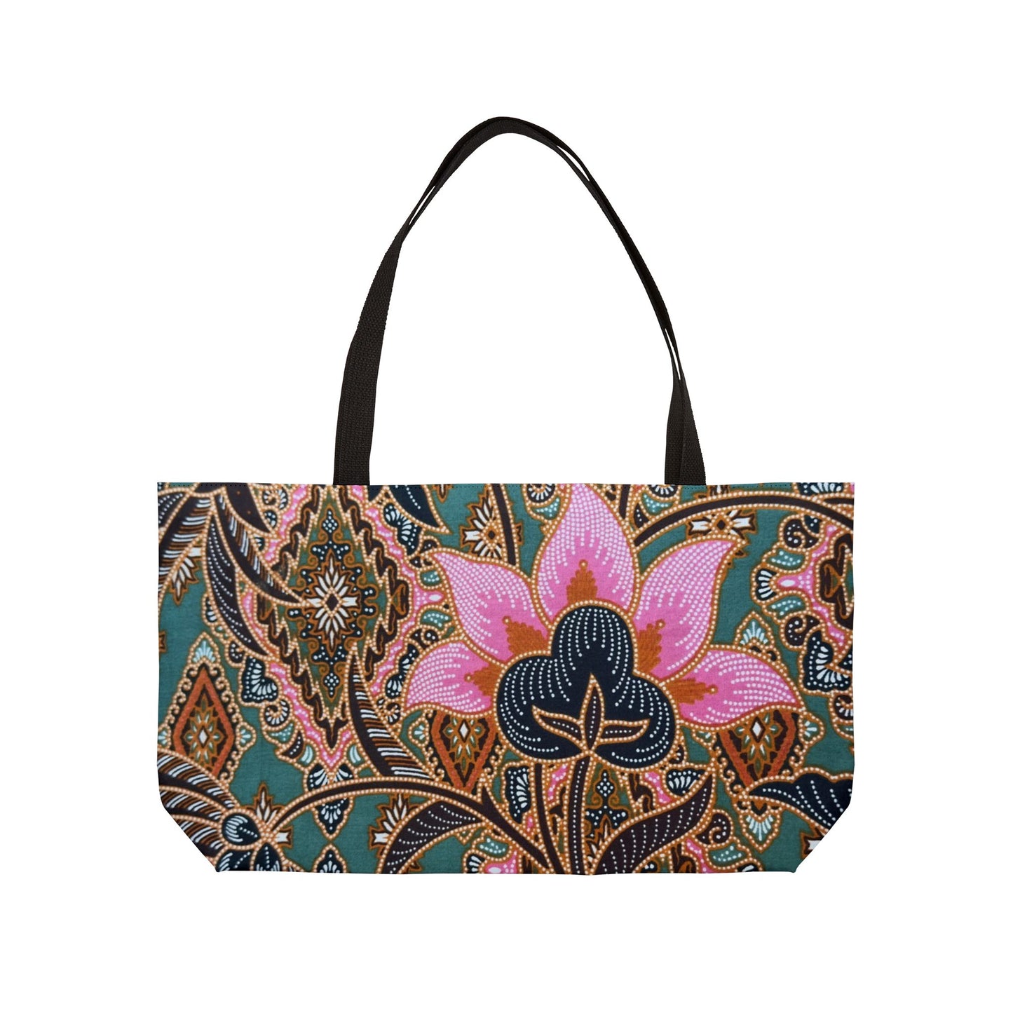 Bohemian Floral Weekender Tote Bag, Travel Bag, Beach Bag, Weekender Bag, Shopping Tote, Gift for Her, Summer Tote