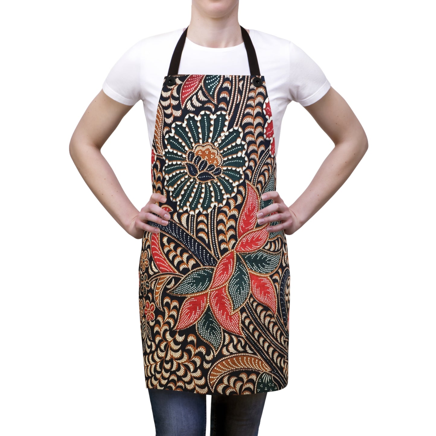 Bunga Batik Print Apron