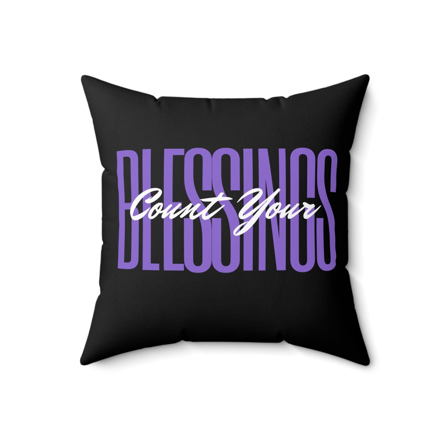 Blessing Pillow in Black