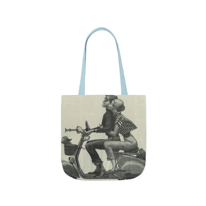 Vintage Couple Canvas Tote Bag