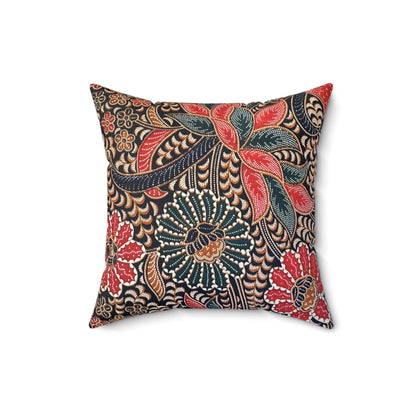 Bunga Batik Print Square Pillow