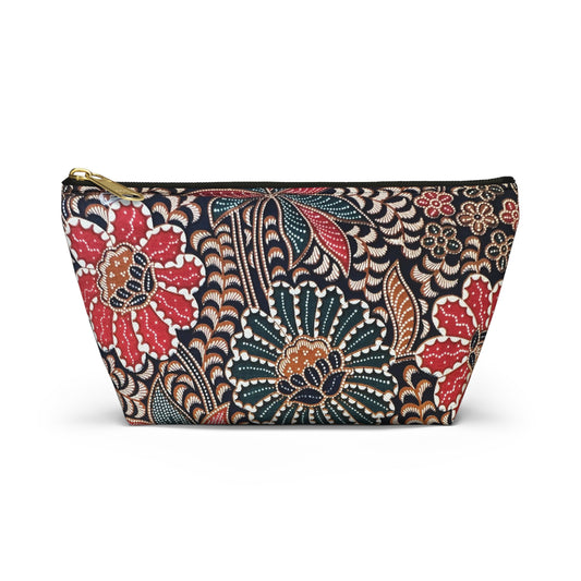 Bunga Batik Print Cosmetic Bag