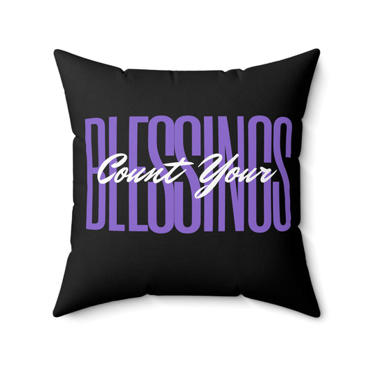 Blessing Pillow in Black