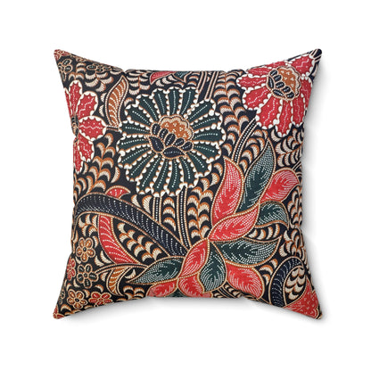 Bunga Batik Print Square Pillow