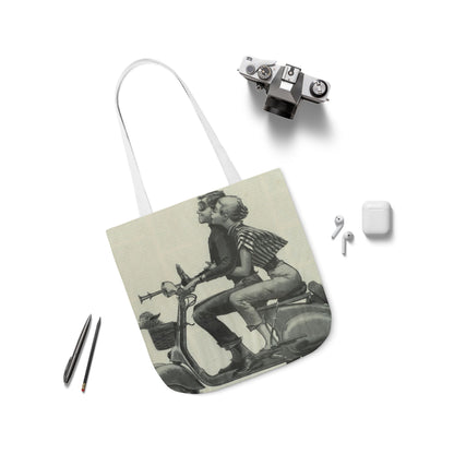 Vintage Couple Canvas Tote Bag