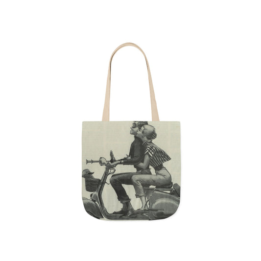 Vintage Couple Canvas Tote Bag