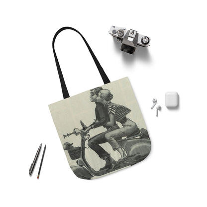 Vintage Couple Canvas Tote Bag