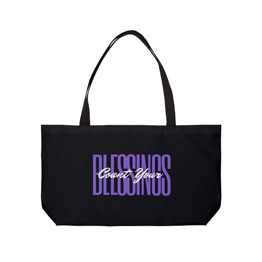 "Count Your Blessings" Weekender Tote Bag